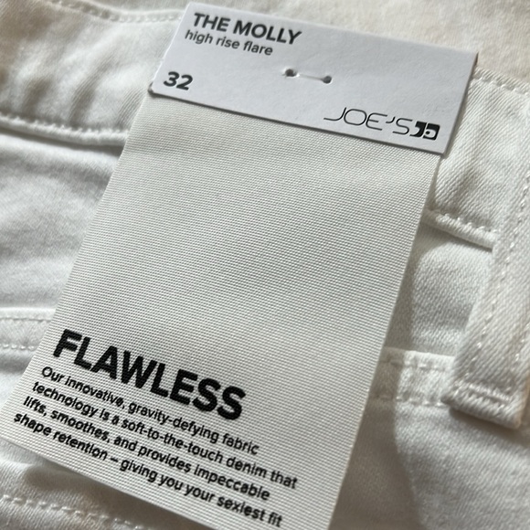 NWT $188 Joe’s Jeans WHITE The Molly high rise flare (bin 46) - Picture 10 of 10